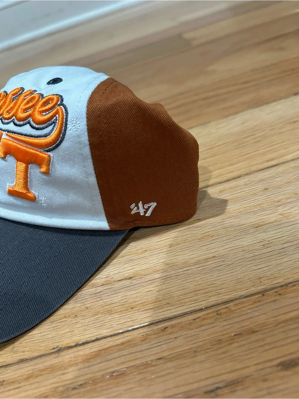 '47 Kids Tennessee Script Adjustable Hat in Orange, White, and Gray
